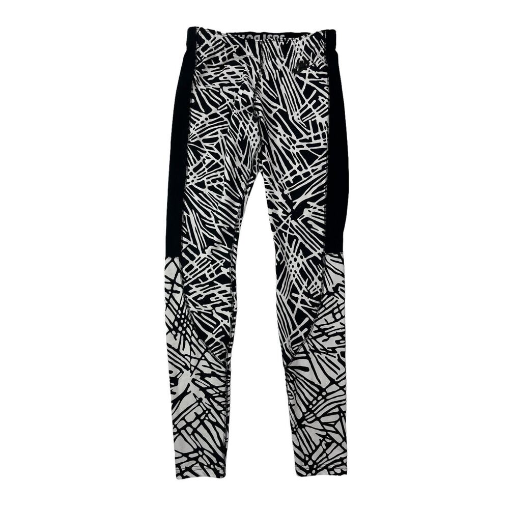 Nike Women's Size Small S Leg-A-See Printed‎ Leggings 739967 010 Black/White